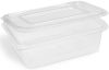 Miska hranatá průhledná s integrovaným víčkem 1500 ml (rPET)