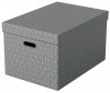 Esselte Home úložný box velikost L, set 3 ks, šedá