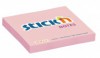 Blok lepící Stickn 76x76mm pastelově růžový