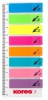 Neonové záložky Index Strips Kores, symbol podpisu