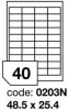 Etikety samolepící Rayfilm 48,5 x 25,4 mm, 100listů