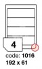 Etikety samolepící 192x61mm, 100 archů