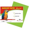 Barevný papír A4/80g/100 listů - sv. zelený