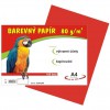 Barevný papír A4/80g/100 listů - červený