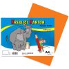 Kreslicí karton A4/180g/ 50 oranžový