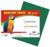 Barevný papír A4/80g/100 listů - tm. zelený