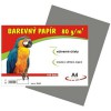 Barevný papír A4/80g/100 listů - šedý