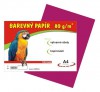 Barevný papír A4/100/80gr. růžový