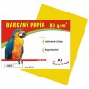 Barevný papír A4/80g/100 listů - žlutý