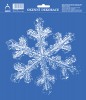 Vánoční adhezní nálepka Vločka 770