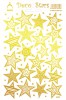 Samolepky dekorační  hvězdy zlaté
