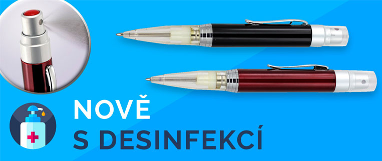 Kuličkové pero s dezinfekcí