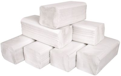 Papírové ručníky ekonom bílé
