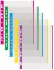Eurosložky A4 s barevným proužek, typ U, 40 mic.