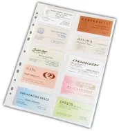 Náhradní obal na 20 vizitek, 80 mic. 1 ks