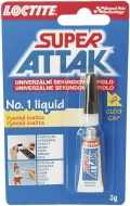 Loctite Super Attak, vteřinové lepidlo, 3g+1g