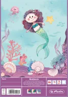 Skicák A4,  Mořská panna, 75 listů, 70g