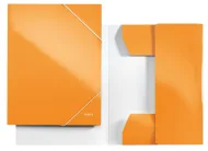 Desky na dokumenty Leitz WOW, 3 klopy oranžová