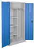 Šatní skříň s policovým oddílem, 180x80x38 cm, modrá