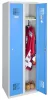 Šatní skříň svařovaná, 2 dveře, 180x60x50 cm, modrá, otočný uzávěr