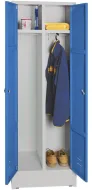 Šatní skříň svařovaná na soklu, 2 dveře, 180x60x50 cm, cylindrický zámek