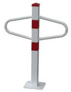 Parkovací sloupek M, montážní deska, bílý