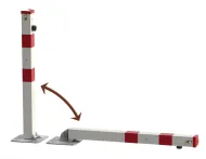 Parkovací sloupek sklopný, bílý