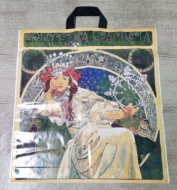 Igelitová taška s uchem  A. Mucha Princezna 44x47cm