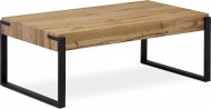 Konferenční stolek 110x60x42 cm, deska MDF dekor divoký dub tloušťka 10 cm, kov