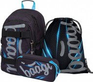 BAAGL SET 3 Skate Bluelight: batoh, penál, sáček