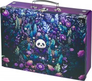 BAAGL Skládací školní kufřík Jungle Panda s kováním