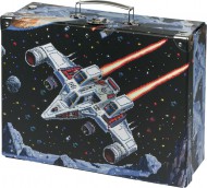 BAAGL Skládací školní kufřík Pixel Space s kováním