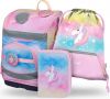 BAAGL SET 3 Zippy plus Rainbow Unicorn: aktovka, penál, sáček