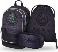 BAAGL SET 3 Core Harry Potter Bradavice černý: batoh, penál, sáček 