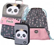 BAAGL SET 3 Zippy Panda: aktovka, penál, sáček