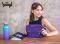 BAAGL SET 3 Coolmate Plum: batoh, penál, sáček