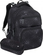 Bagmaster ZIPSTER 25 A studentský set – černý s bílými květy
