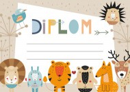 Diplom A4 - Zvířátka - zvětšit obrázek