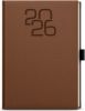 Denní diář - David - Fabric - A5 - hnědá