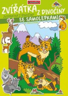 Omalovánka A4 - se samolepkami - Zvířátka z divočiny