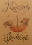 Přáníčko BeBechy - recyklovaný papír - Konečně - zvětšit obrázek