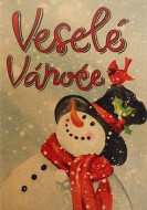 Přáníčko BeBechy - recyklovaný papír - Vánoce - zvětšit obrázek