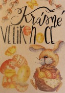 Přáníčko BeBechy - recyklovaný papír - Zajíc - zvětšit obrázek