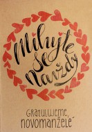 Přáníčko BeBechy – recyklovaný papír – Navždy - zvětšit obrázek
