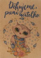Přáníčko BeBechy – recyklovaný papír – Učitelka - zvětšit obrázek