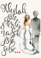 Přáníčko BeBechy - bílé - Hledali - zvětšit obrázek