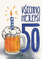 Přáníčko BeBechy - bílé - 50 Pivo - zvětšit obrázek