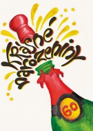 Přáníčko BeBechy - bílé - 60 Sekt - zvětšit obrázek