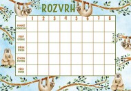 Rozvrh hodin Lenochodi