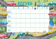 Rozvrh hodin Auta